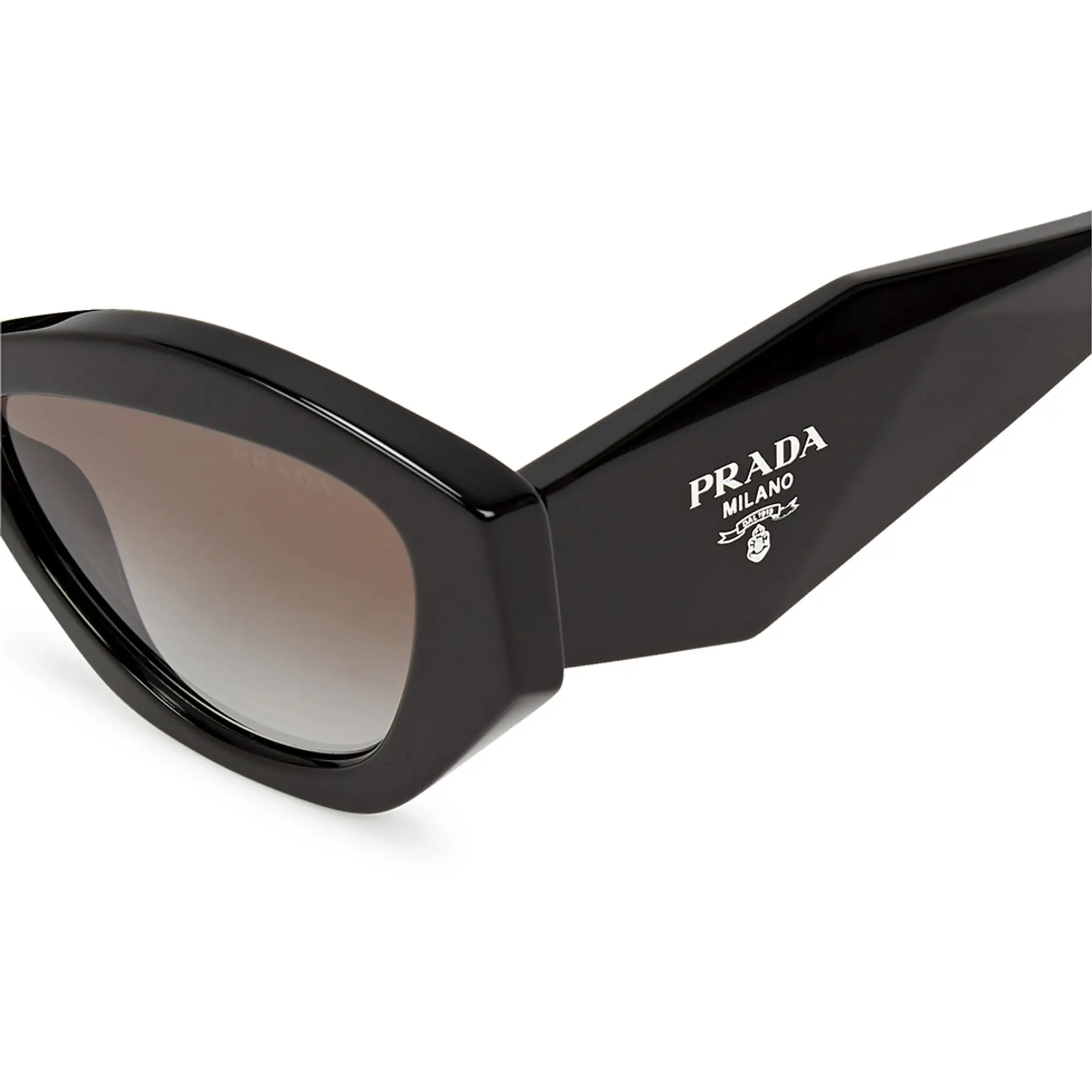 Prada PR 07YS 1AB0A7 Butterfly Black Sunglasses